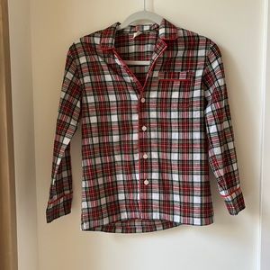 Girls plaid crewcuts pajama set